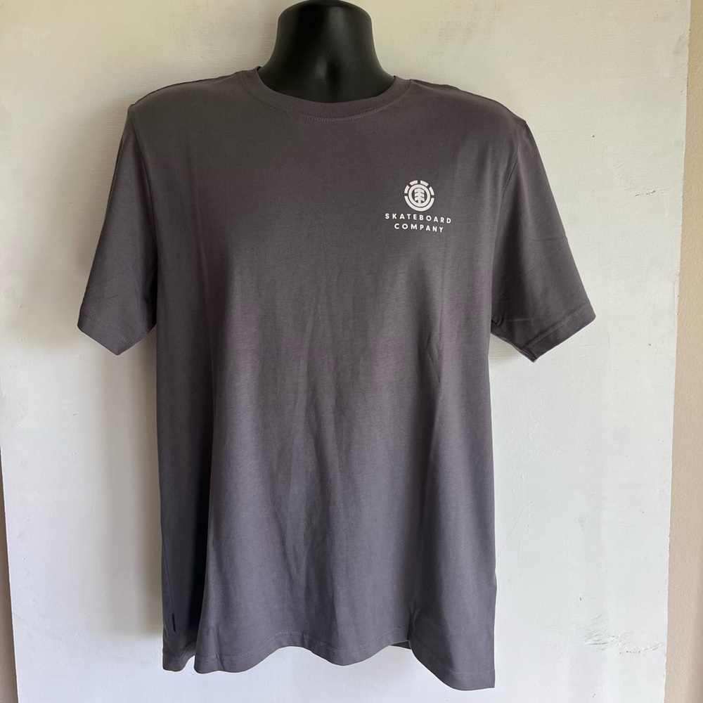Element Gray Short Sleeve Tee Men’s Medium 100% organic cotton NWT